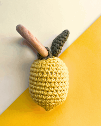 Sonajero Limon Ganchillo